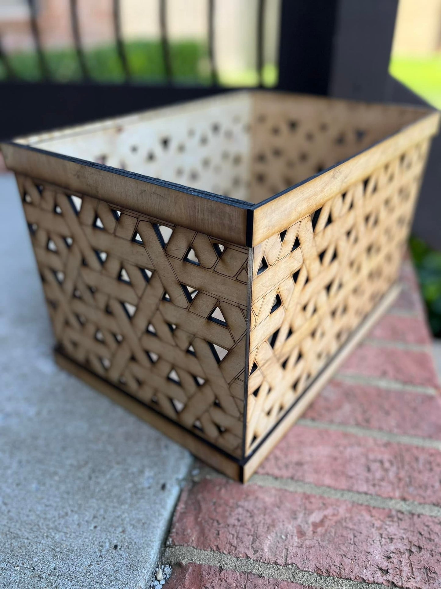 Rattan Basket Laser Cut Design~Digital Download Only