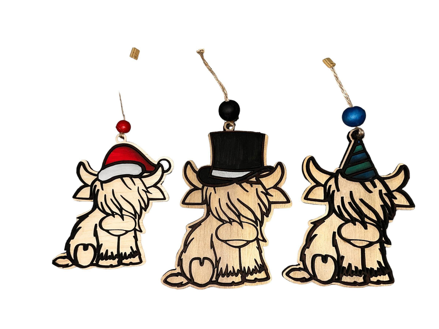 Highland Cow Laser Design Bundle of 3 Designs, Laser, Glowforge, Digital Download, Instant Download