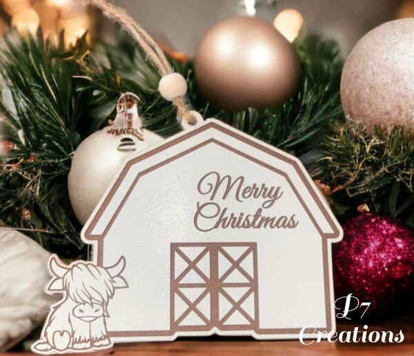 Highland Cow Country Ornament