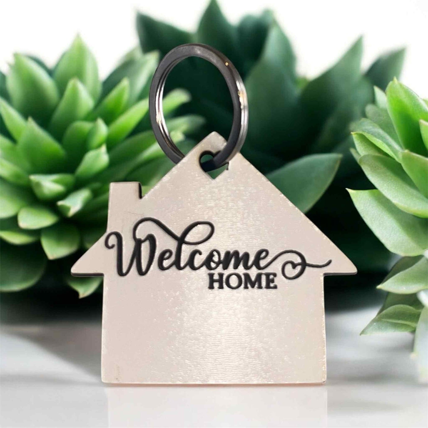Welcome Home Keychain-Digital Download-SVG-Laser Cutting/Engraving-Glowforge & More