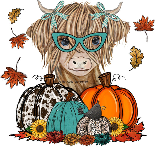Highland Cow Sublimation Transfer~ Ready To Press