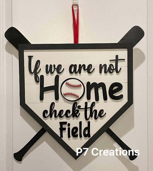 Baseball Door Sign~Hanger