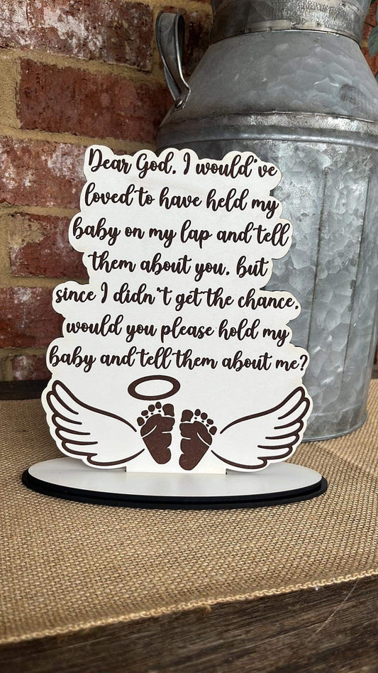Unborn baby memorial sign-In Memory, stillborn and miscarriage