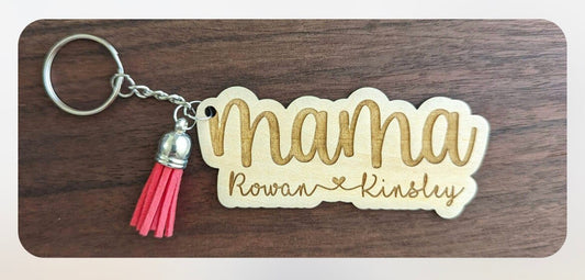 Personalized Mothers Day Keychain, Mom, mama, grandma & more