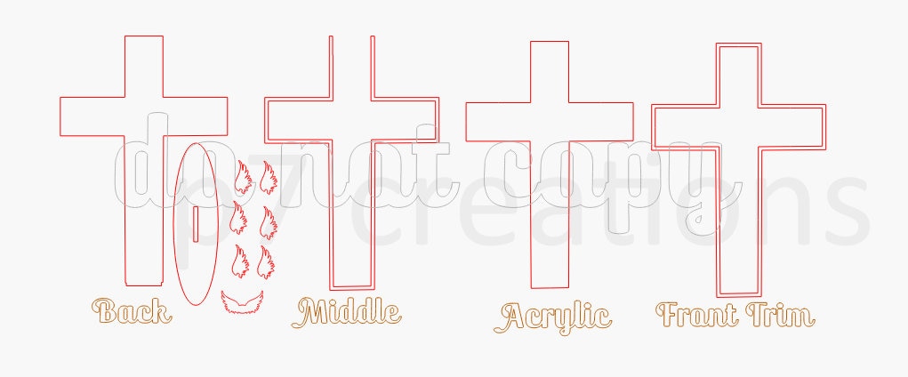 Cross Guest Book SVG Digital Download Laser/Cricut and More