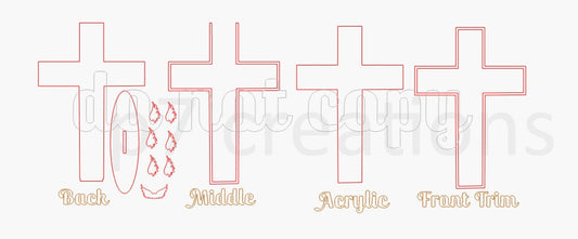 Cross Guest Book SVG Digital Download Laser/Cricut and More