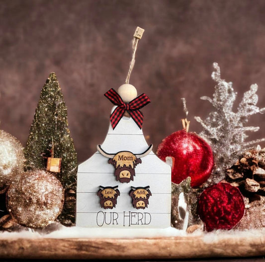 Our Herd Personalized Highland Cow Christmas Ornament-Family Keepsake Forever