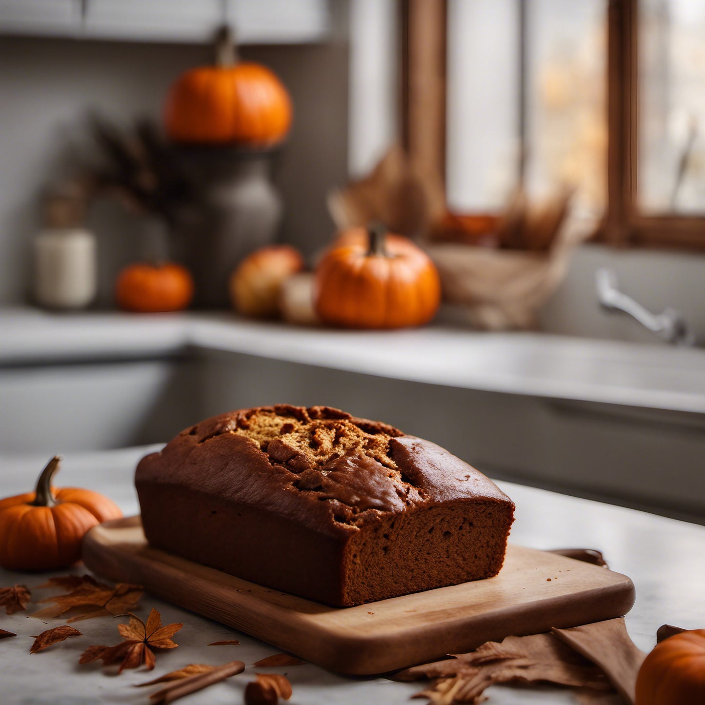 Fresh Baked Pumpkin Bread-Homemade-Pumpkin Spice