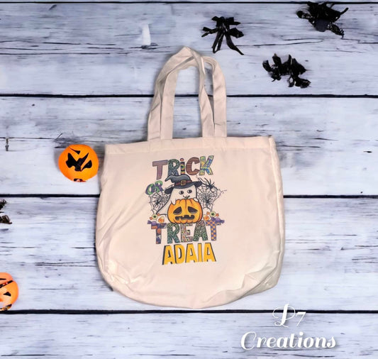 Personalized Trick-or-Treating Halloween Bag - A Spooktacular Accessory for Your Little Ghoul