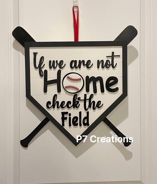 Baseball Door Hanger~Digital Download, Glowforge Friendly~SVG Laser Design