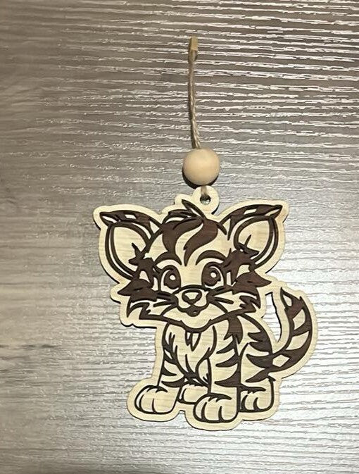 Adorable Baby Tiger Car Charm/Ornament