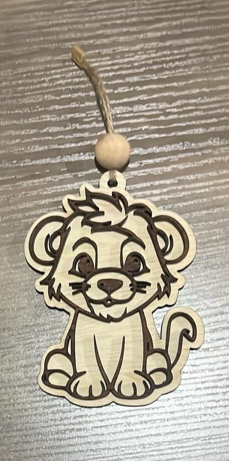 Adorable Baby Lion Cub Car Charm/Ornament