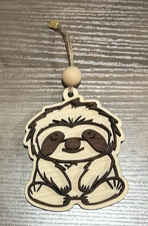 Adorable Baby Sloth Car Charm/Ornament