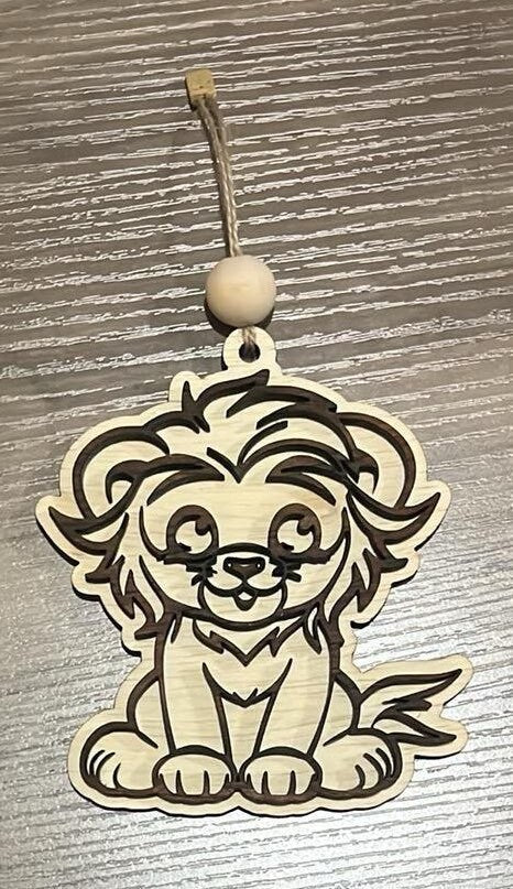 Adorable Baby Lion Car Charm/Ornament