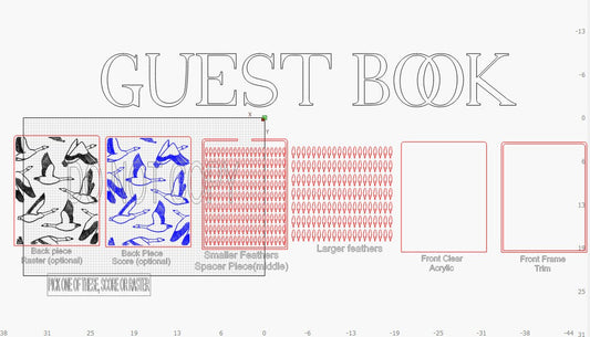 Goose Guest Book Digital Download SVG Laser Cutter, Glowforge, Weddings & More
