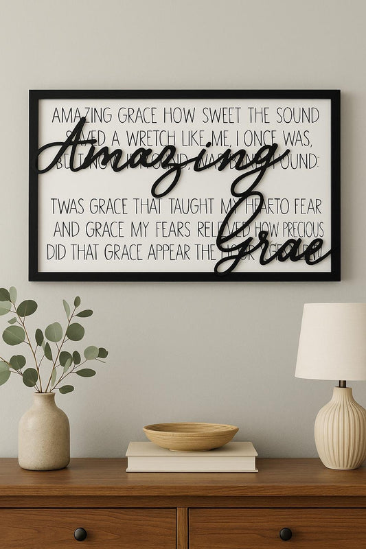 Amazing Grace Laser Cut Sign