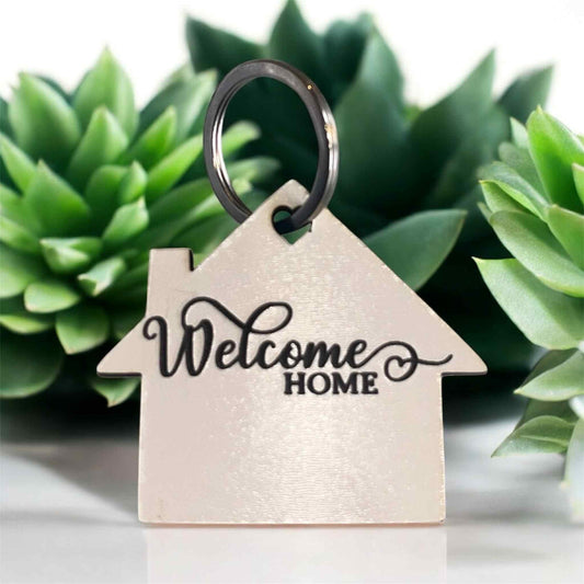 Welcome Home Keychain-Digital Download-SVG-Laser Cutting/Engraving-Glowforge & More